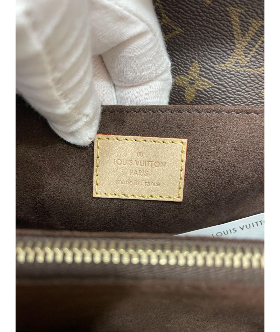 LOUIS VUITTON Коричневая сумка с короткими ручками, фото 7