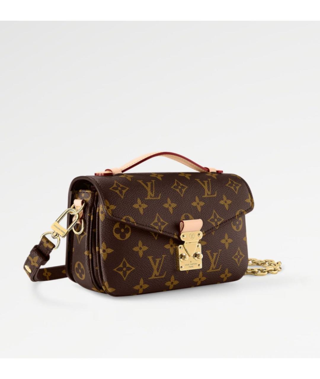 LOUIS VUITTON Коричневая сумка с короткими ручками, фото 8