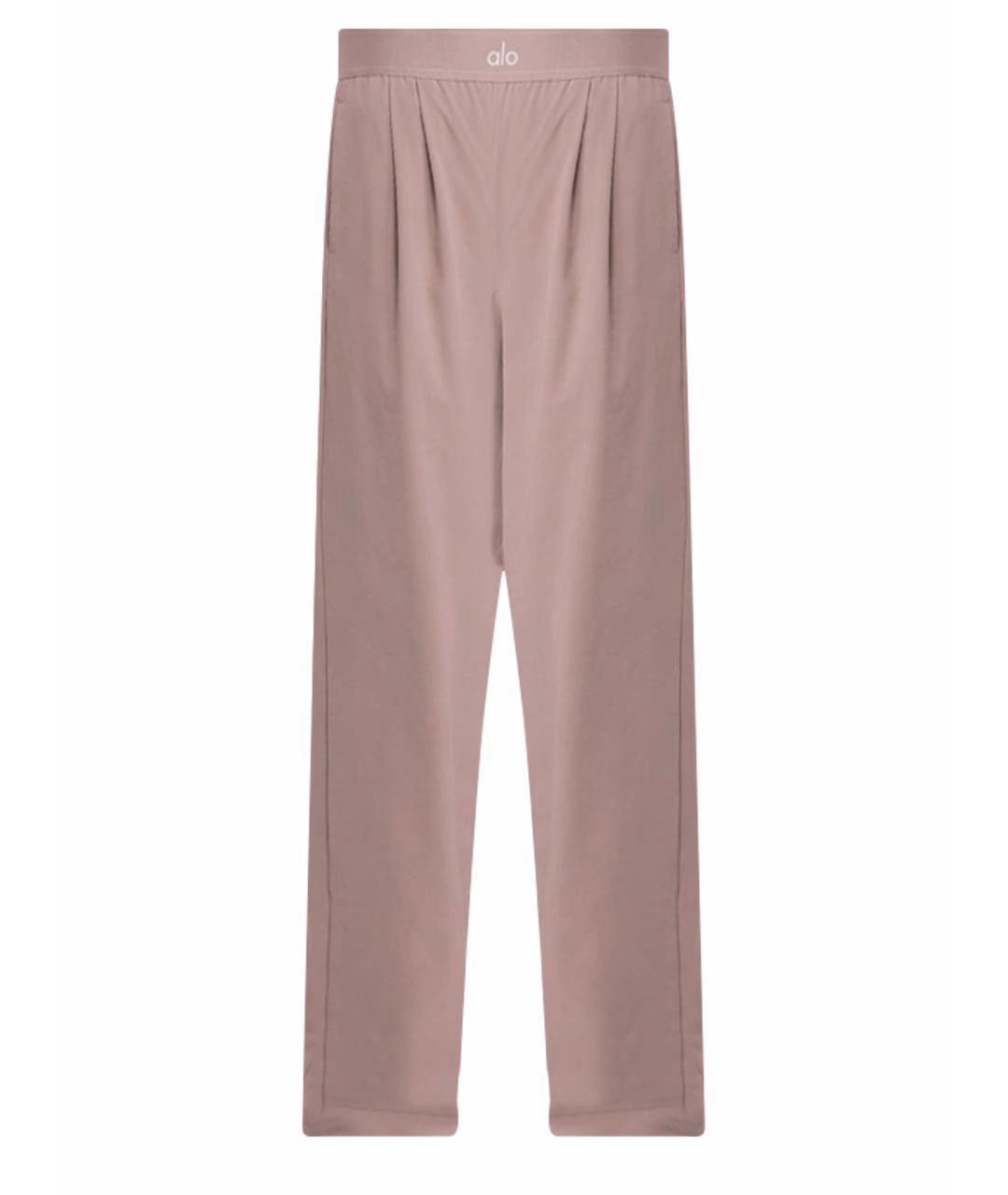 ALO YOGA Бежевые прямые брюки, фото 1