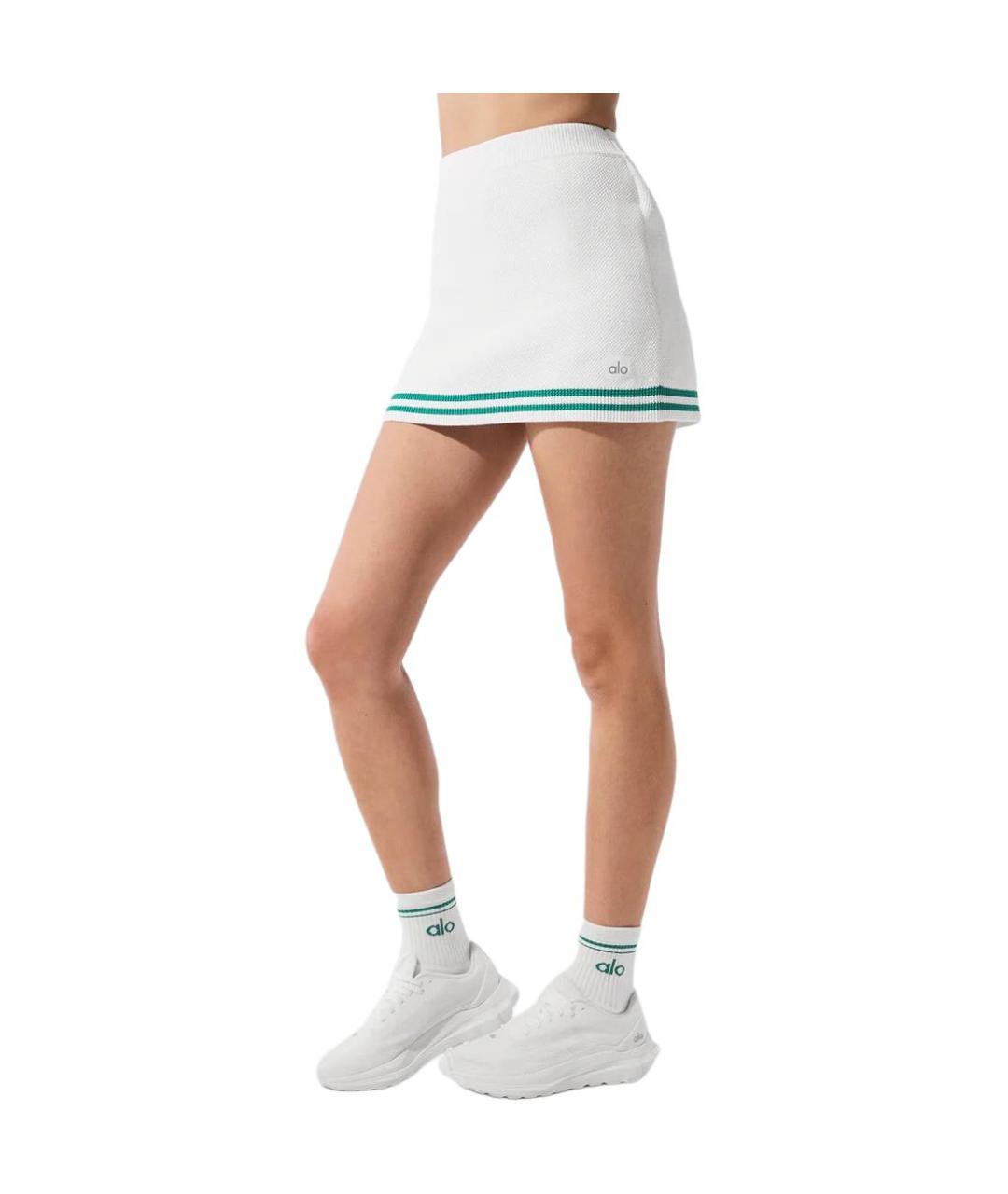 ALO YOGA Белая юбка-шорты, фото 3