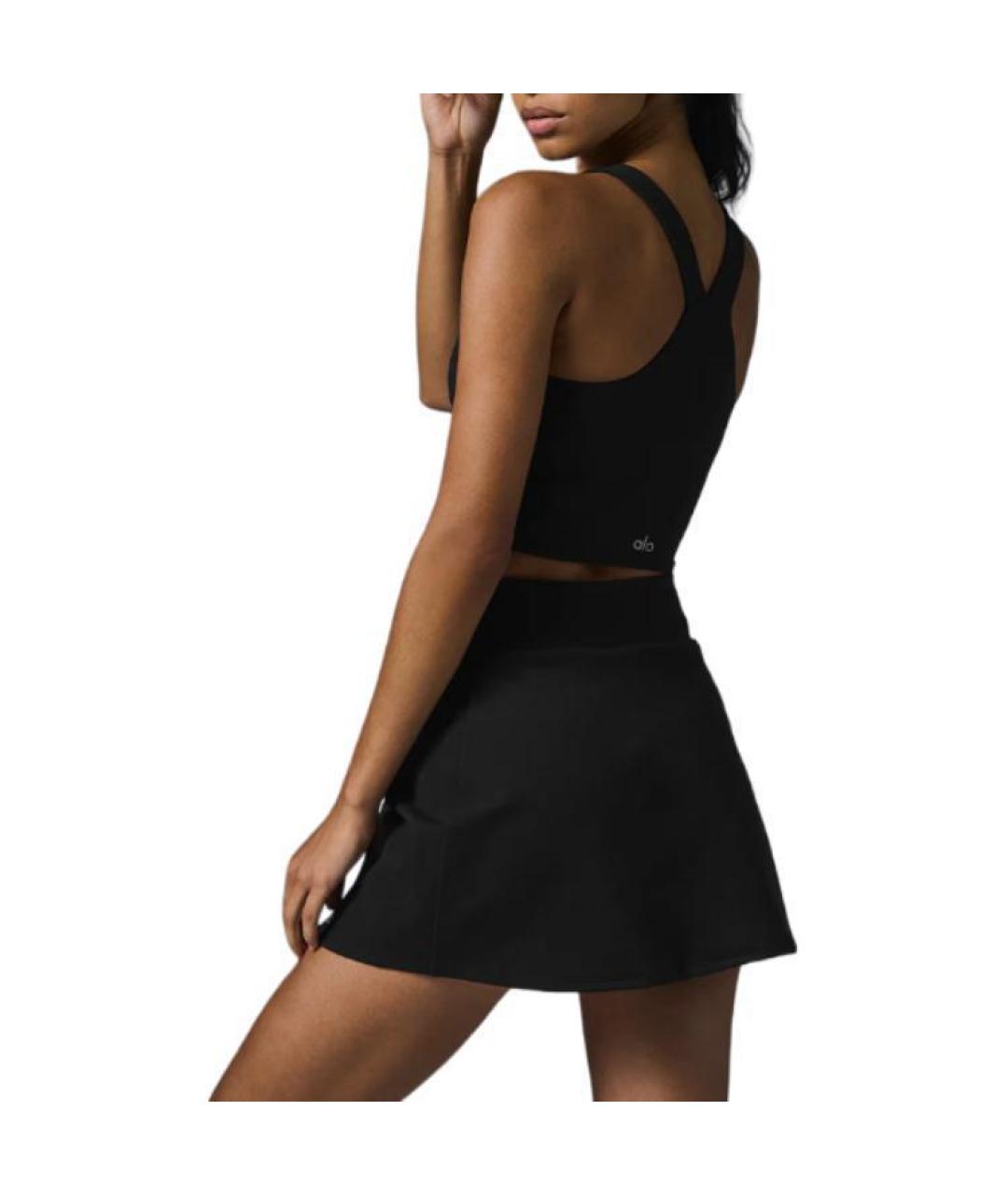 ALO YOGA Черная юбка-шорты, фото 2