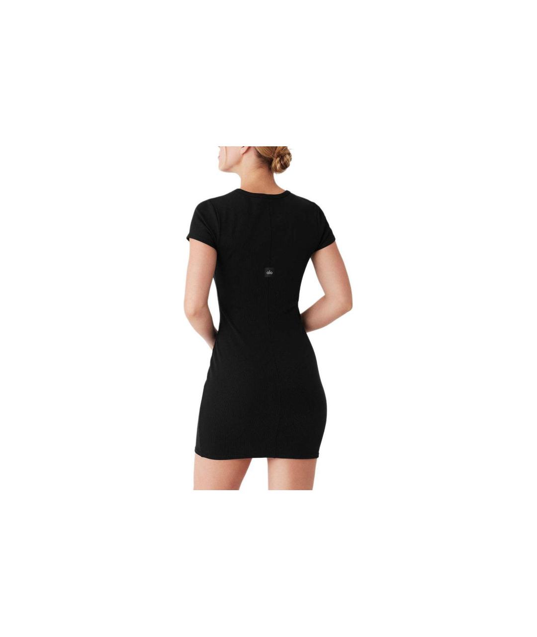 ALO YOGA Черное повседневное платье, фото 2