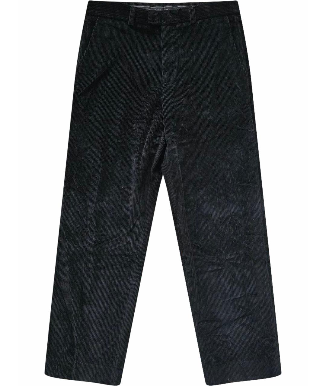 ERMENEGILDO ZEGNA XXX Черные хлопковые классические брюки, фото 1