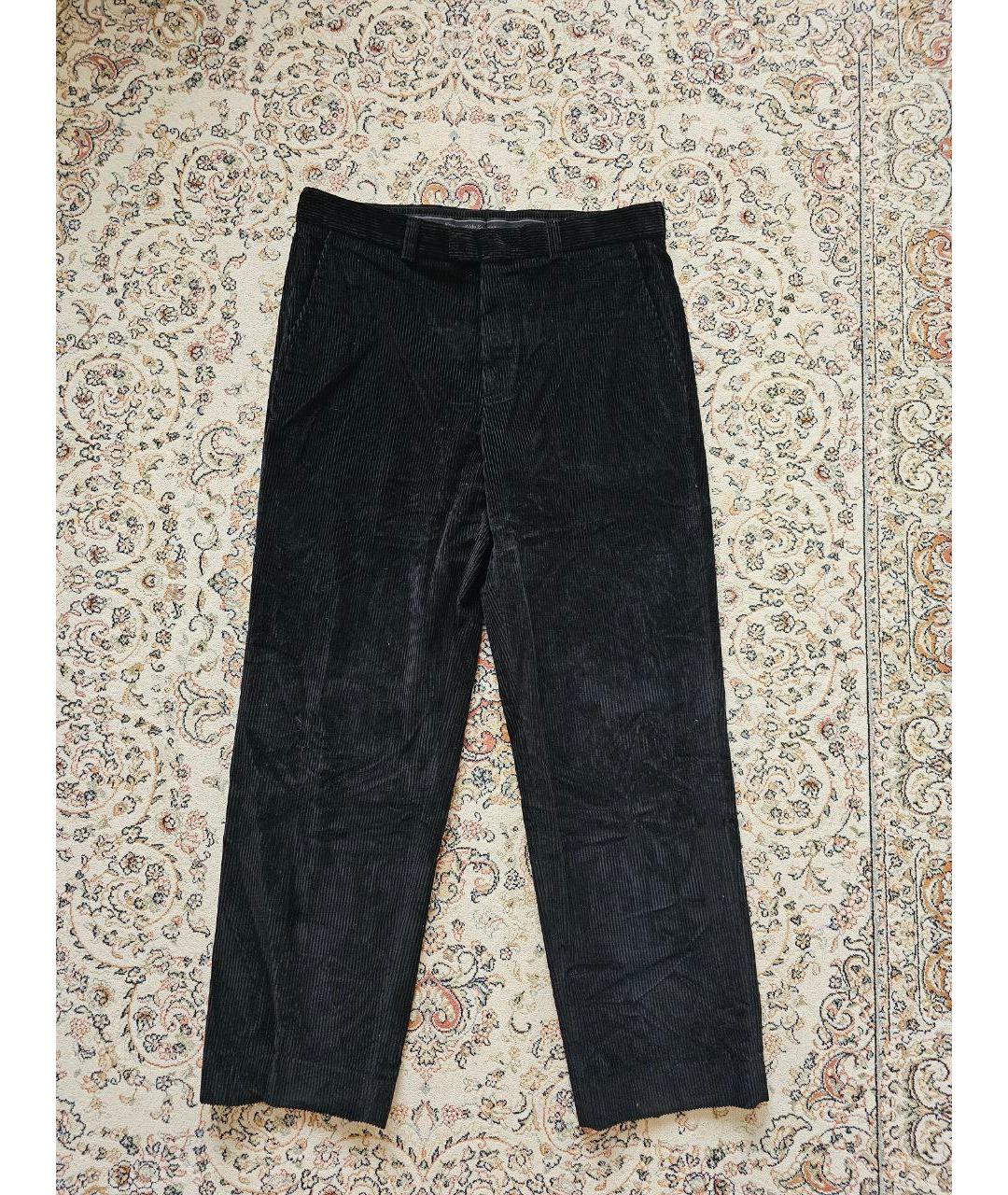 ERMENEGILDO ZEGNA XXX Черные хлопковые классические брюки, фото 5