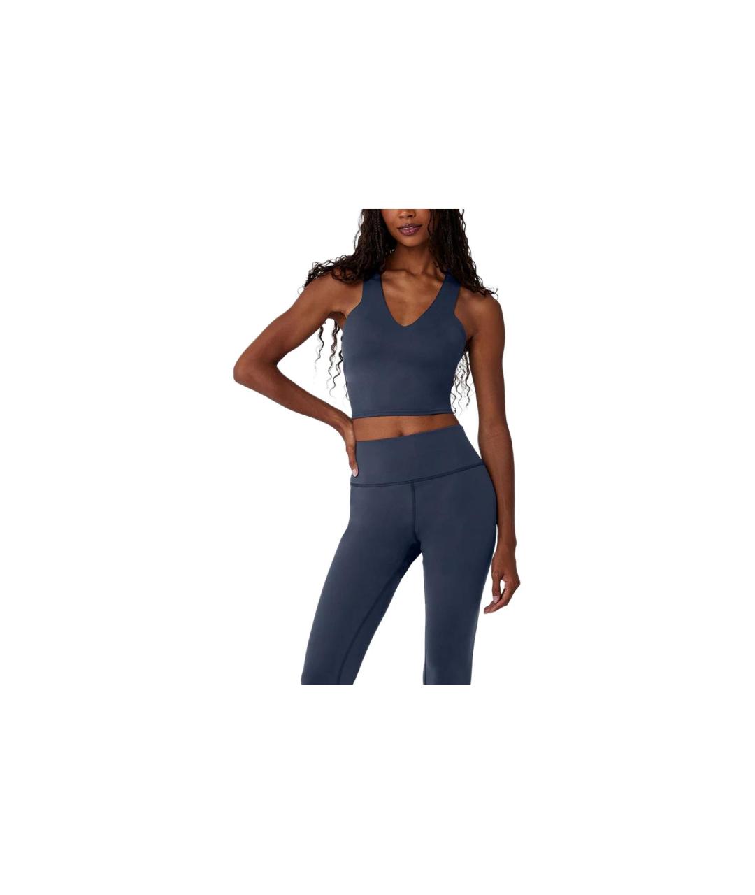 ALO YOGA Синяя майка, фото 3