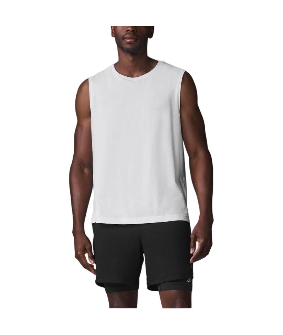 ALO YOGA Белая майка, фото 4