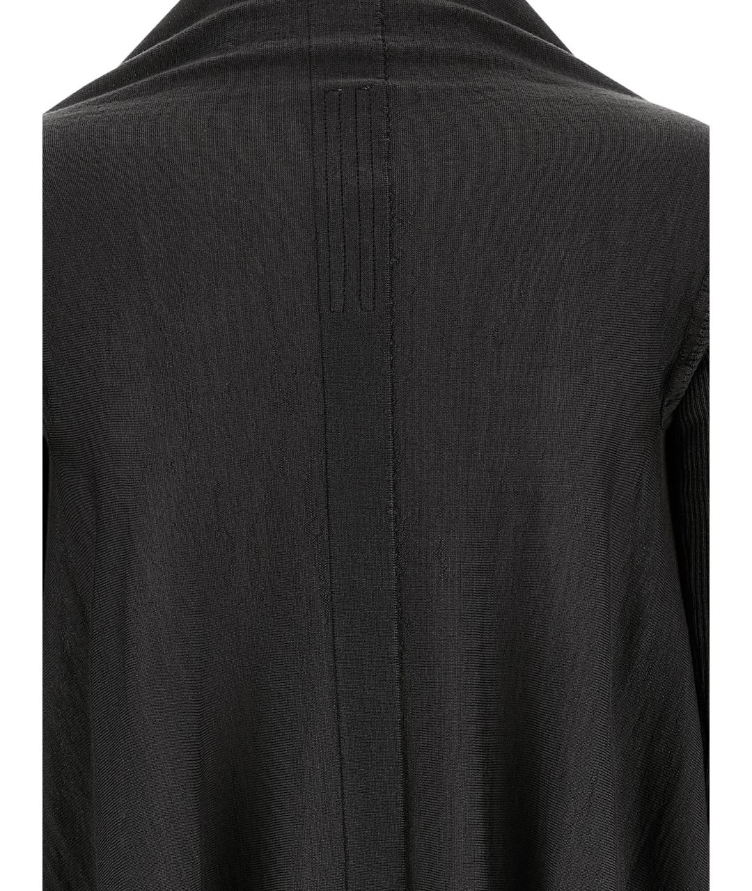 RICK OWENS Черный шерстяной кардиган, фото 4