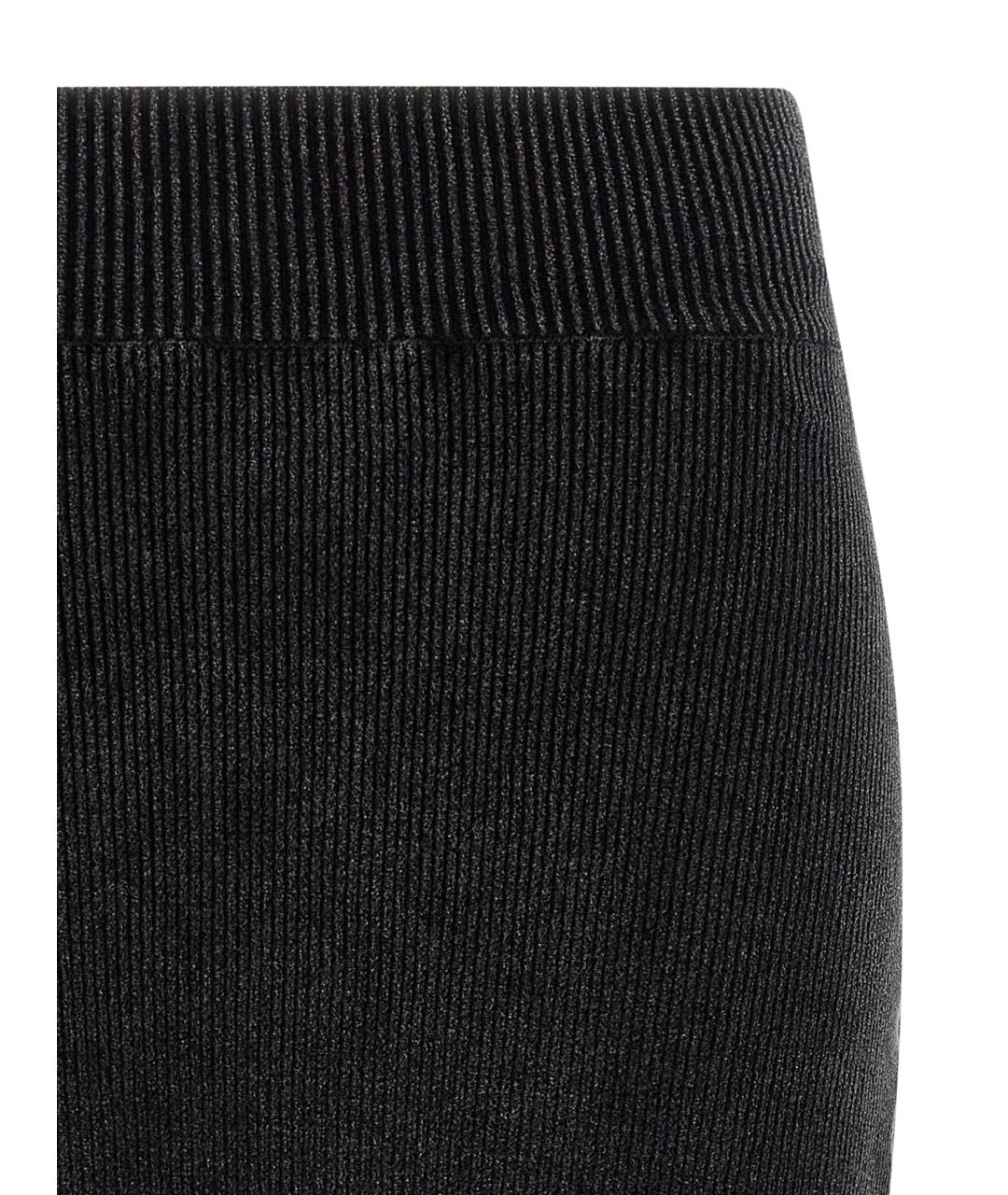 ALEXANDER WANG Черная хлопковая юбка мини, фото 3
