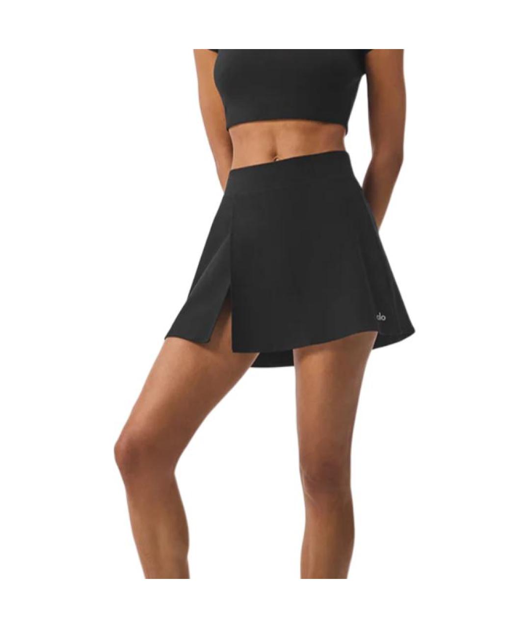 ALO YOGA Черная юбка-шорты, фото 3