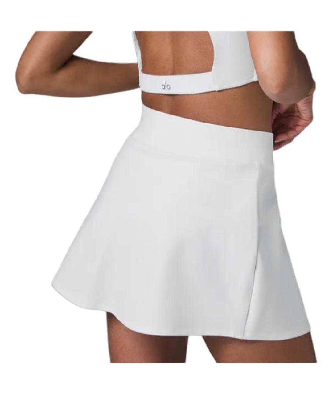 ALO YOGA Белая юбка-шорты, фото 2