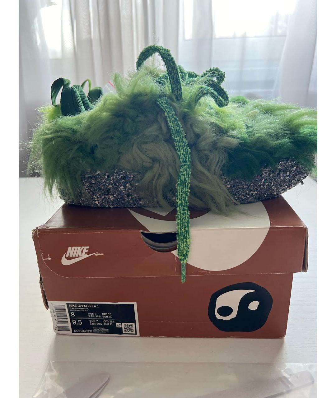 NIKE Зеленые низкие кроссовки / кеды, фото 4
