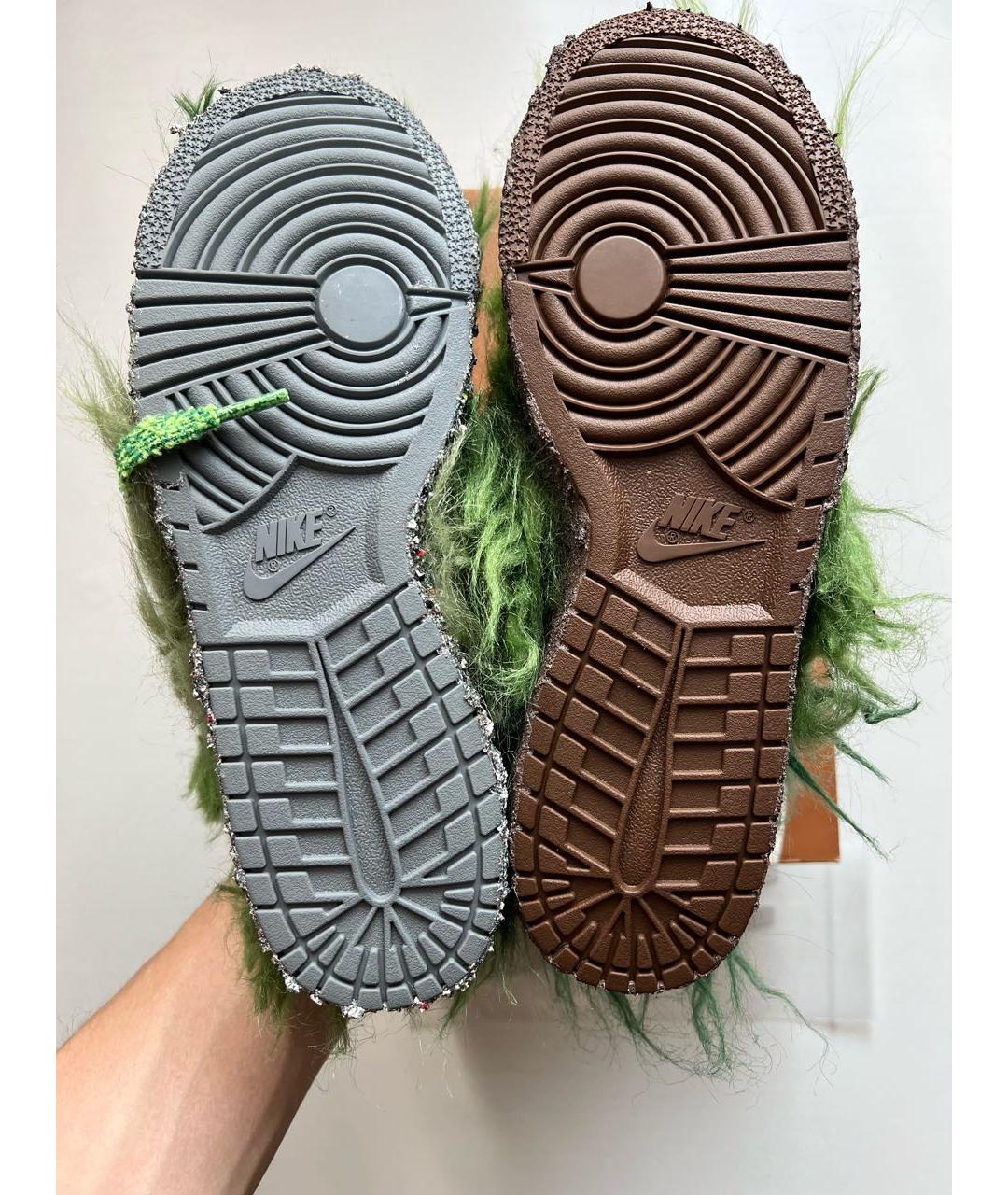 NIKE Зеленые низкие кроссовки / кеды, фото 3