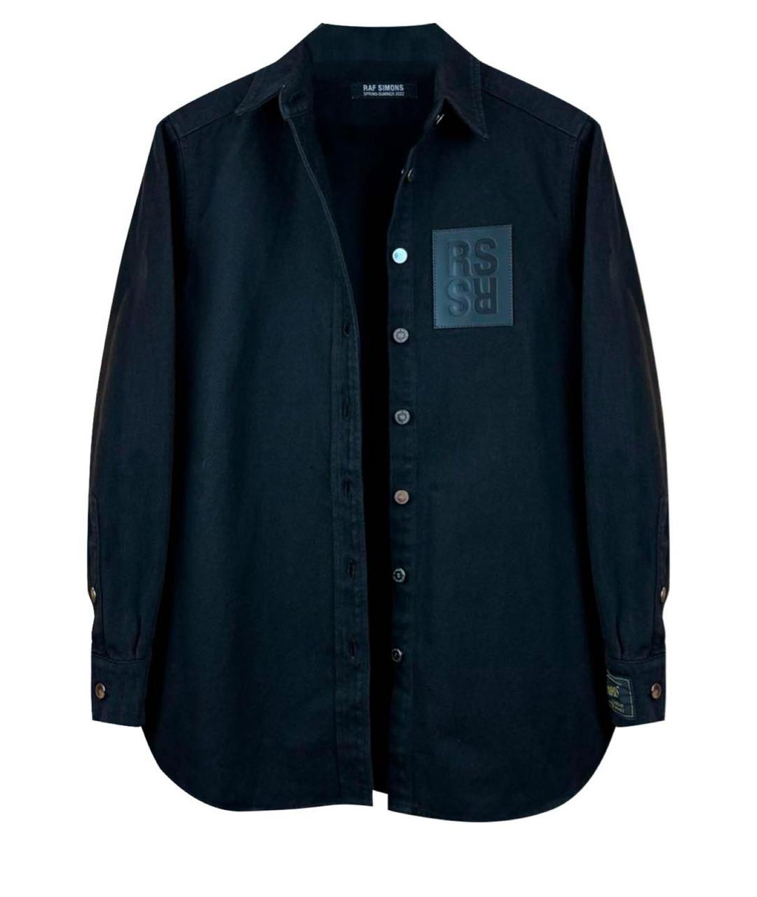 RAF SIMONS Черная хлопковая кэжуал рубашка, фото 1