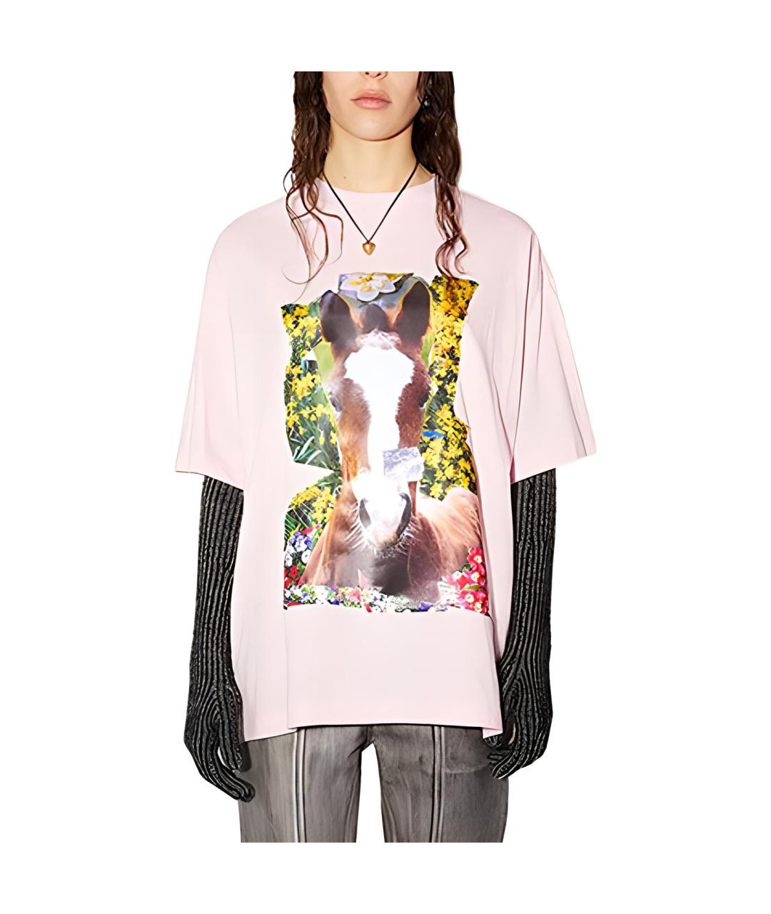 ACNE STUDIOS Розовая футболка, фото 2