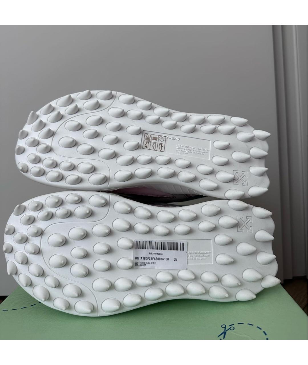 OFF-WHITE Мульти кожаные кроссовки, фото 6