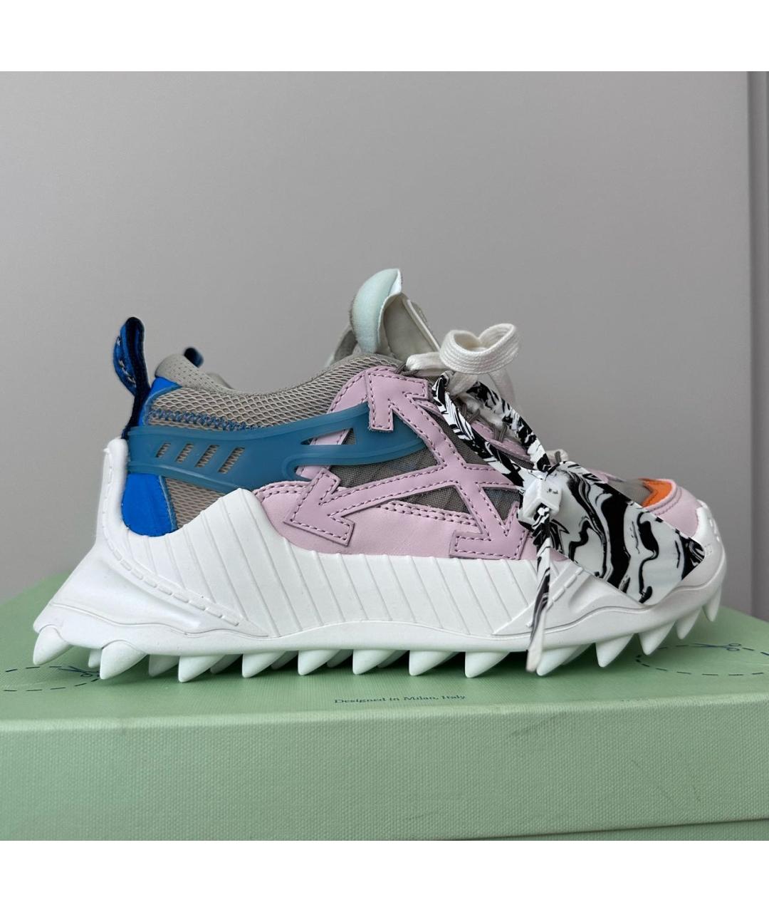 OFF-WHITE Мульти кожаные кроссовки, фото 7
