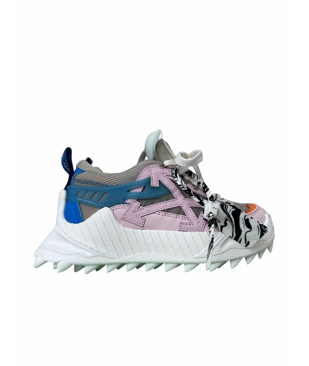 OFF-WHITE Мульти кожаные кроссовки, фото 1