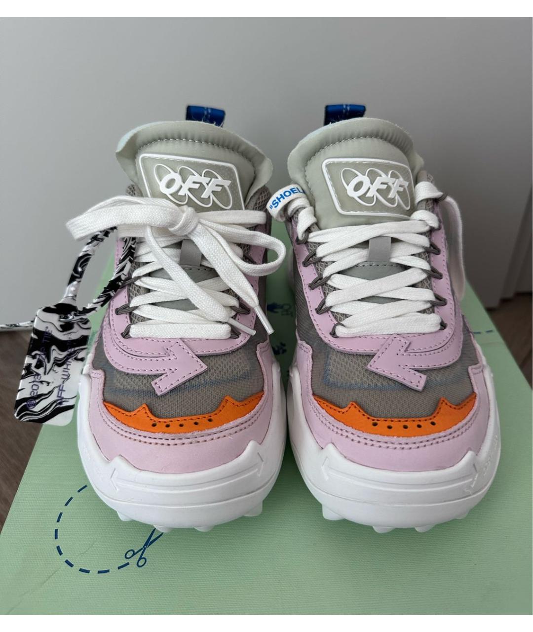 OFF-WHITE Мульти кожаные кроссовки, фото 2
