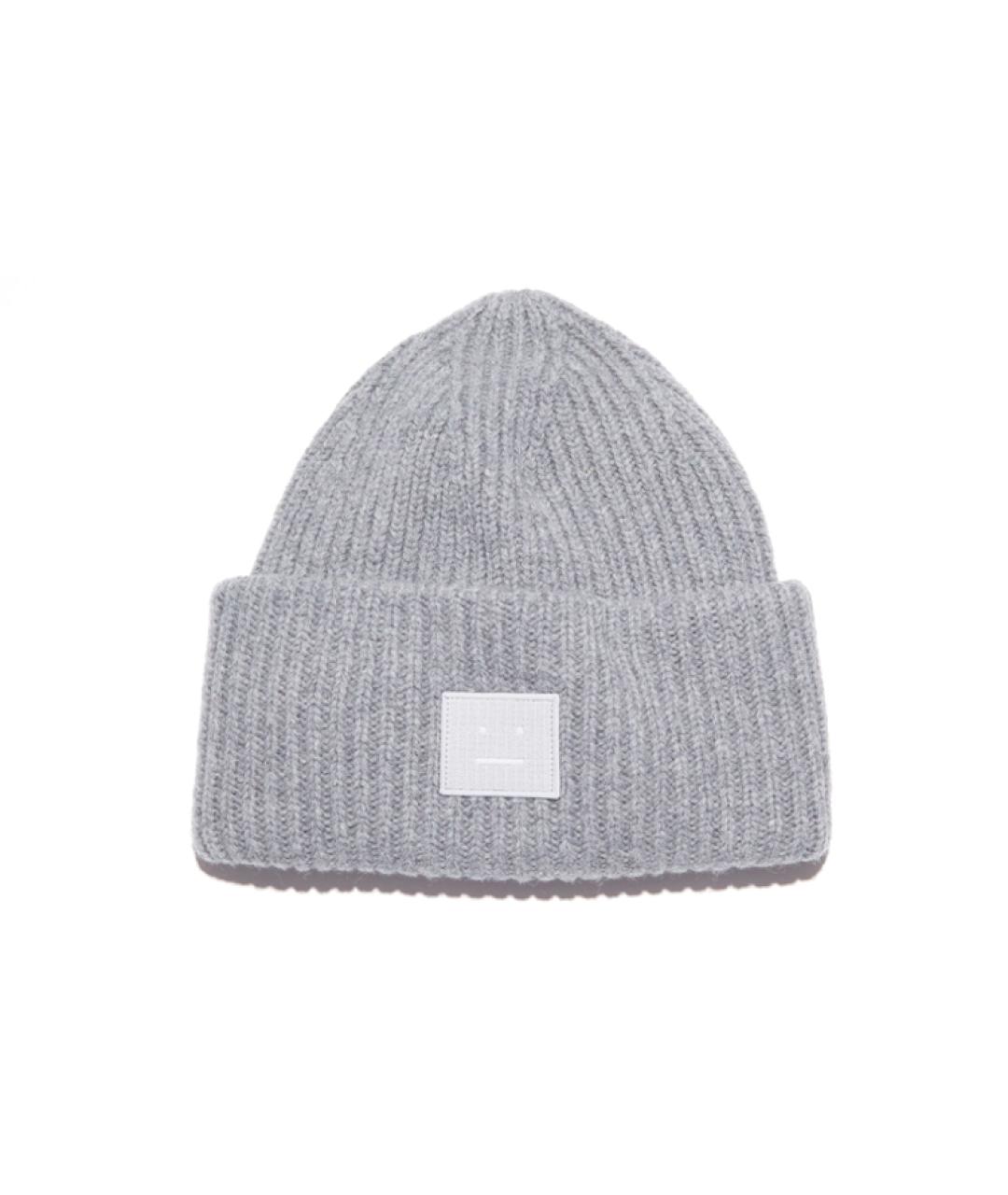 ACNE STUDIOS Серая шерстяная шапка, фото 1