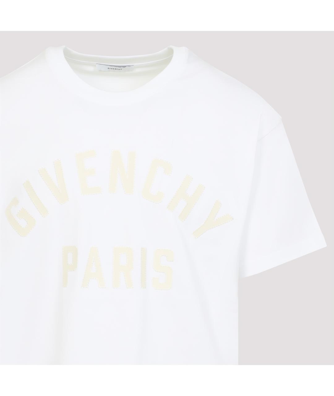 GIVENCHY Белая хлопковая футболка, фото 5