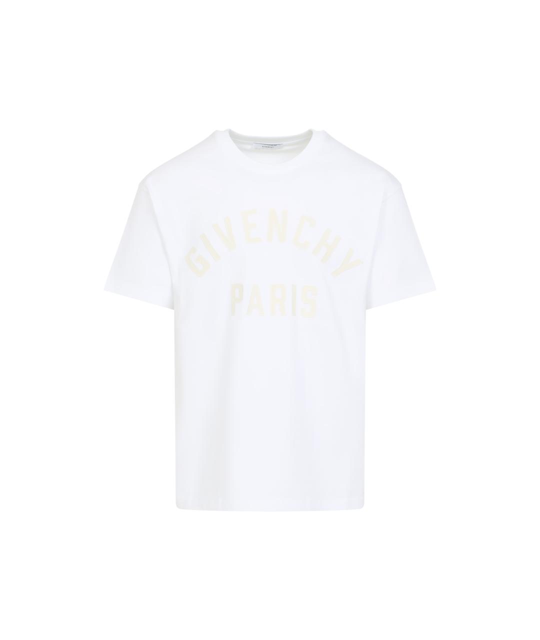 GIVENCHY Белая хлопковая футболка, фото 1