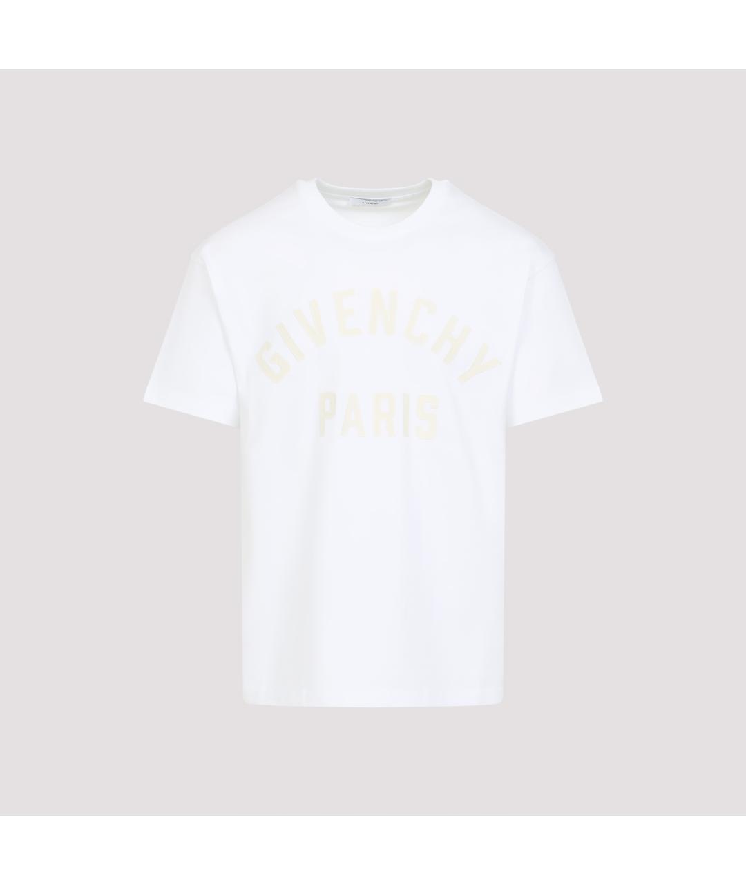 GIVENCHY Белая хлопковая футболка, фото 3