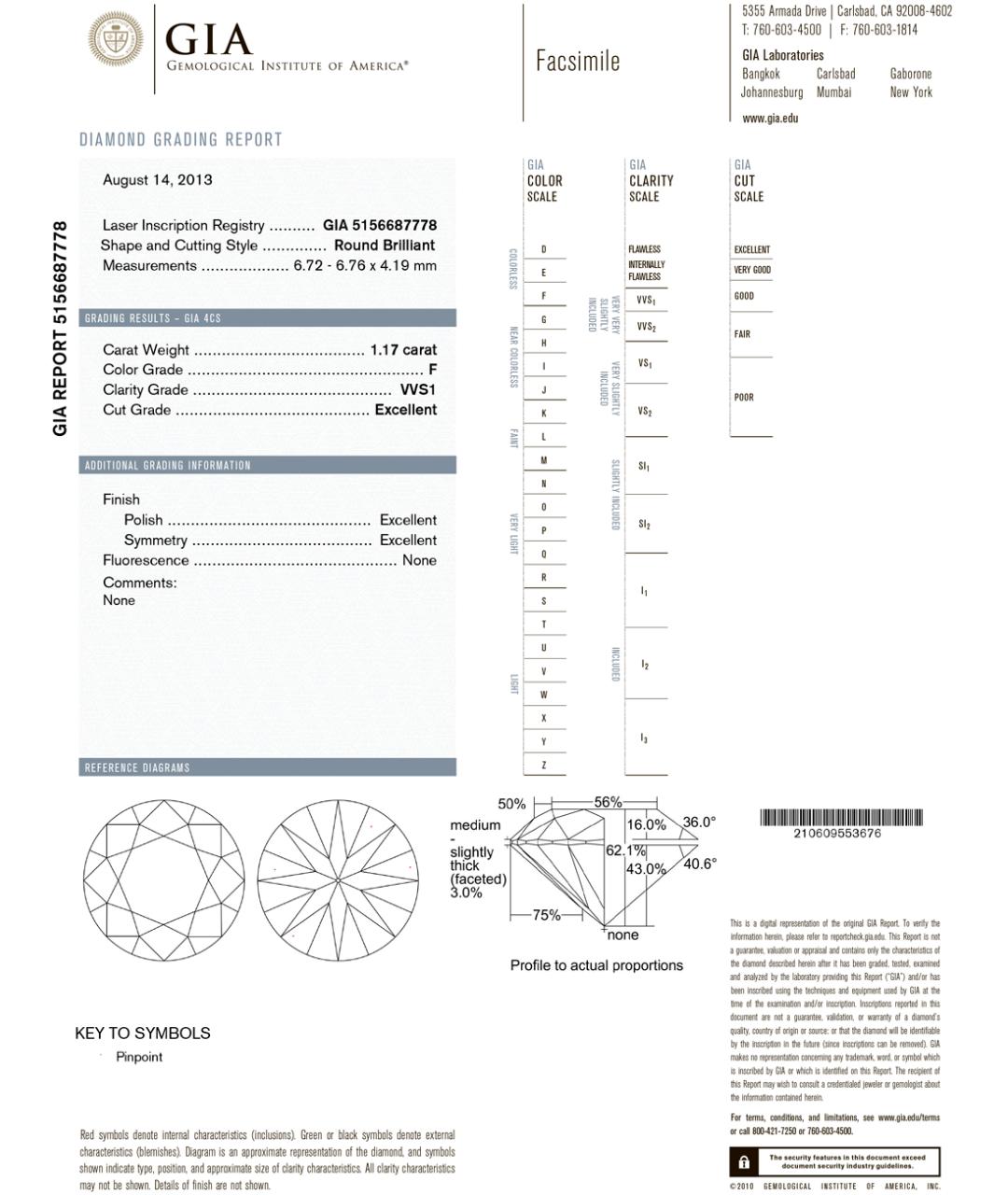 Harry Winston Платиновое кольцо, фото 2