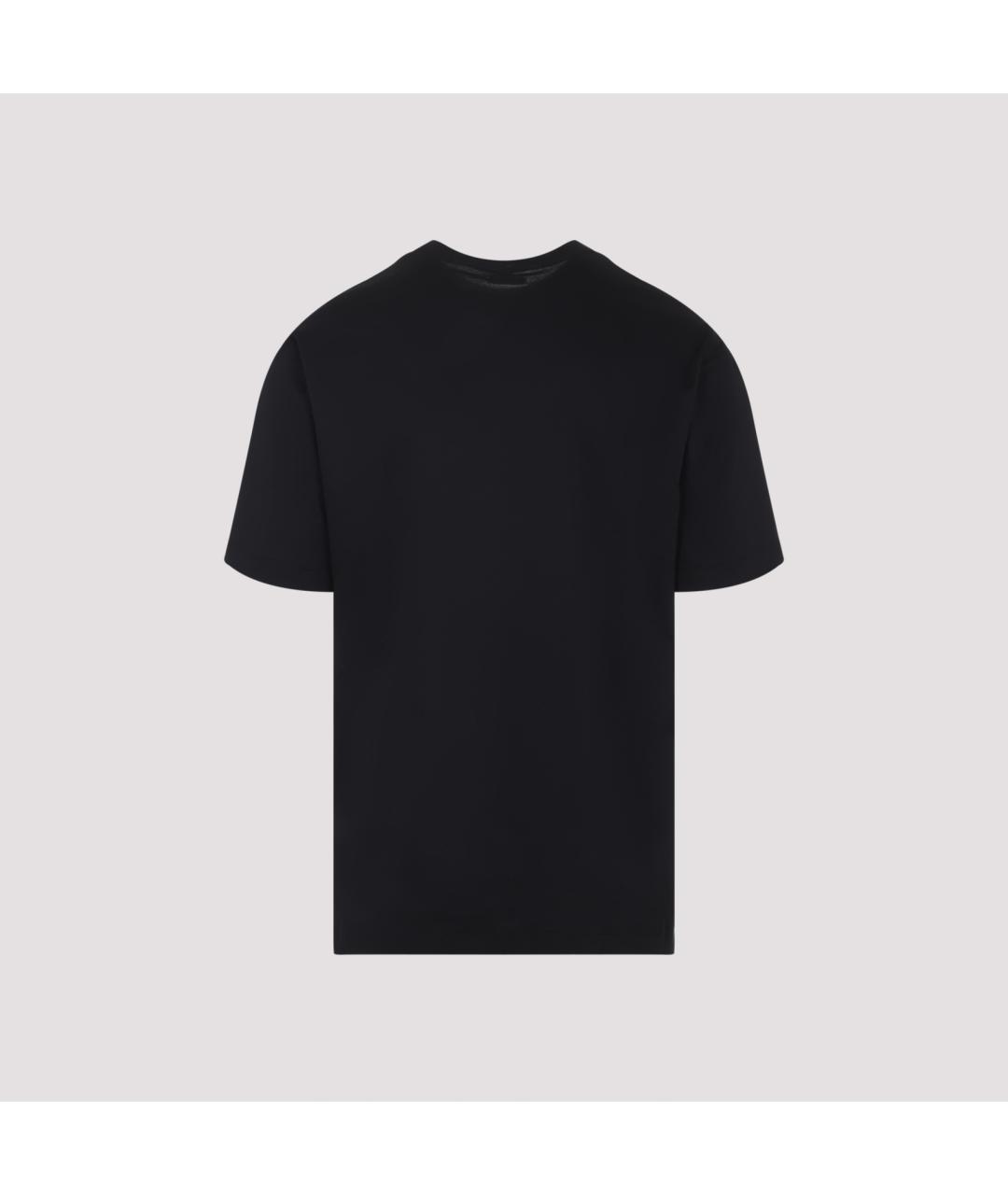 KITON Черная хлопковая футболка, фото 4