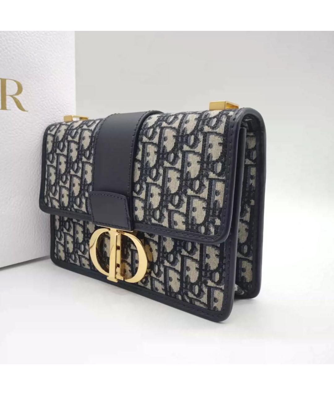 CHRISTIAN DIOR Темно-синяя сумка через плечо, фото 4