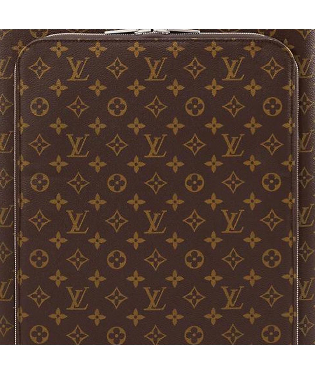 LOUIS VUITTON Коричневый чемодан, фото 4