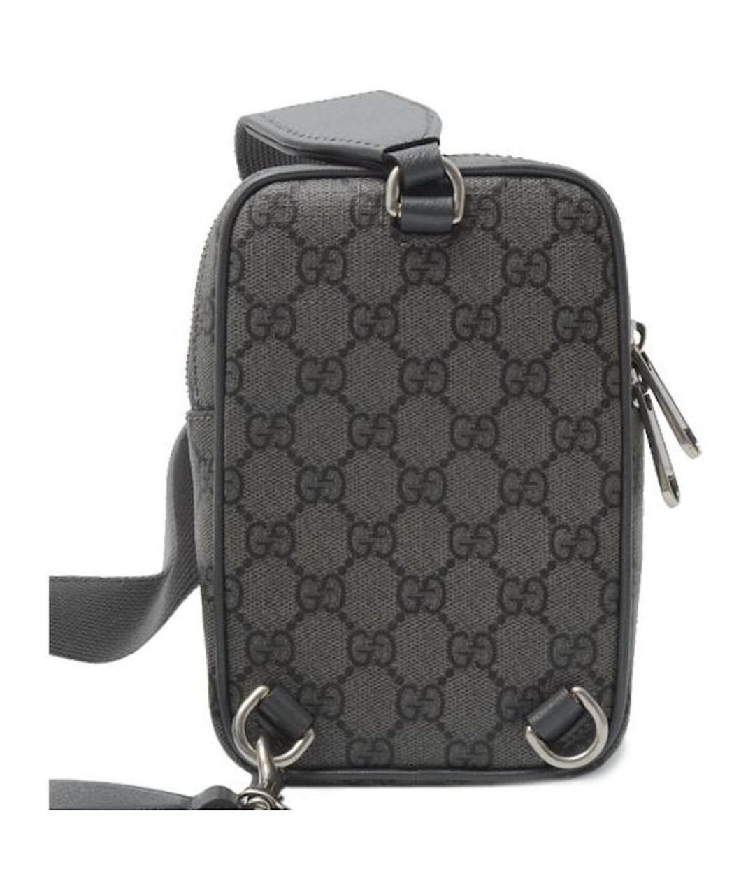 GUCCI Антрацитовая сумка на плечо, фото 3