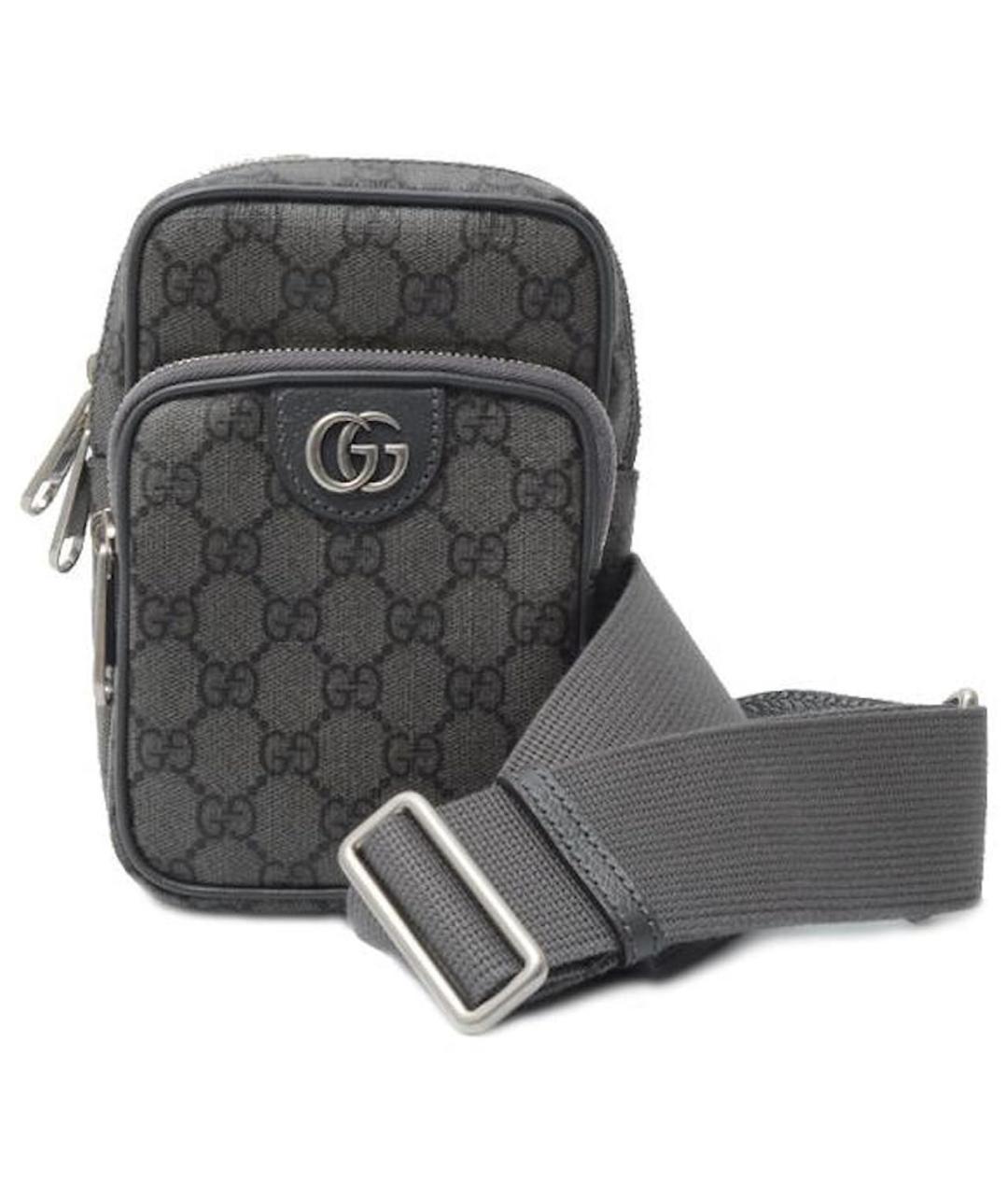 GUCCI Антрацитовая сумка на плечо, фото 1