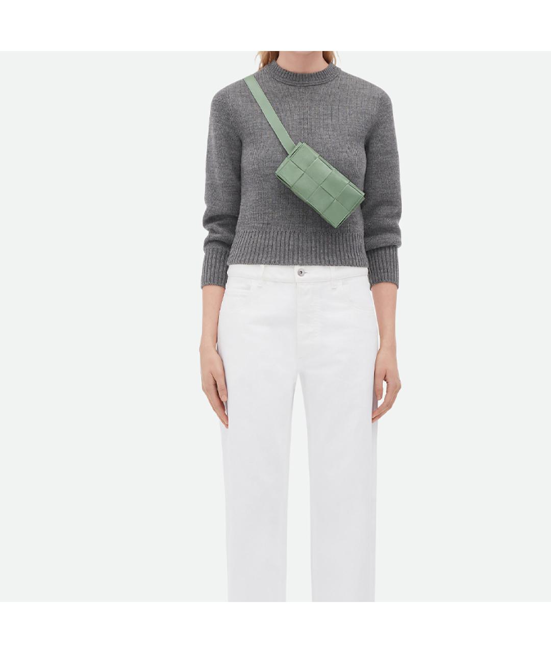 BOTTEGA VENETA Зеленая поясная сумка, фото 6