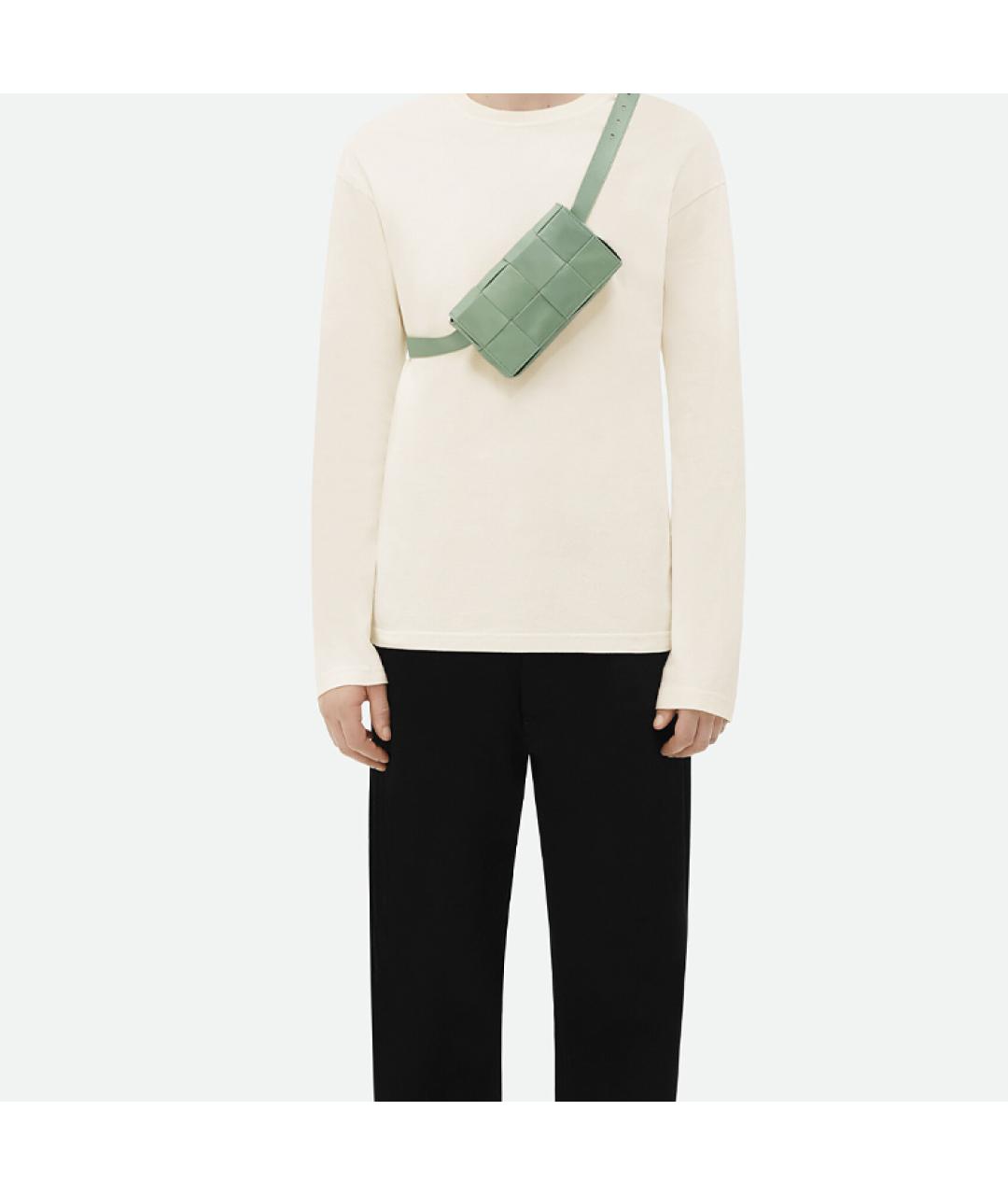 BOTTEGA VENETA Зеленая поясная сумка, фото 5