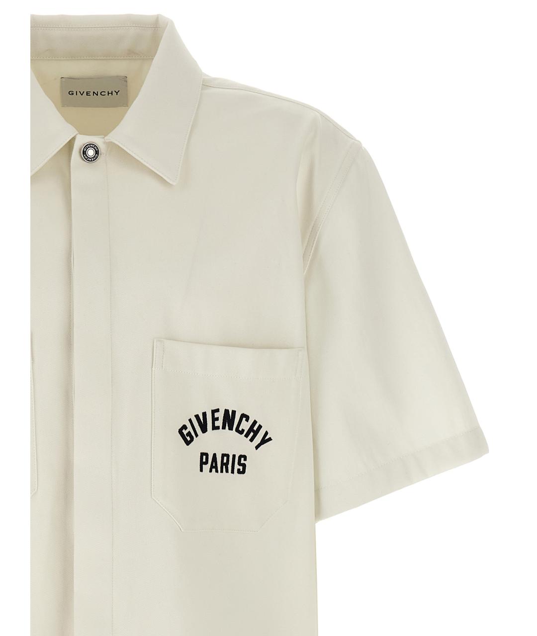 GIVENCHY Бежевая хлопковая кэжуал рубашка, фото 3