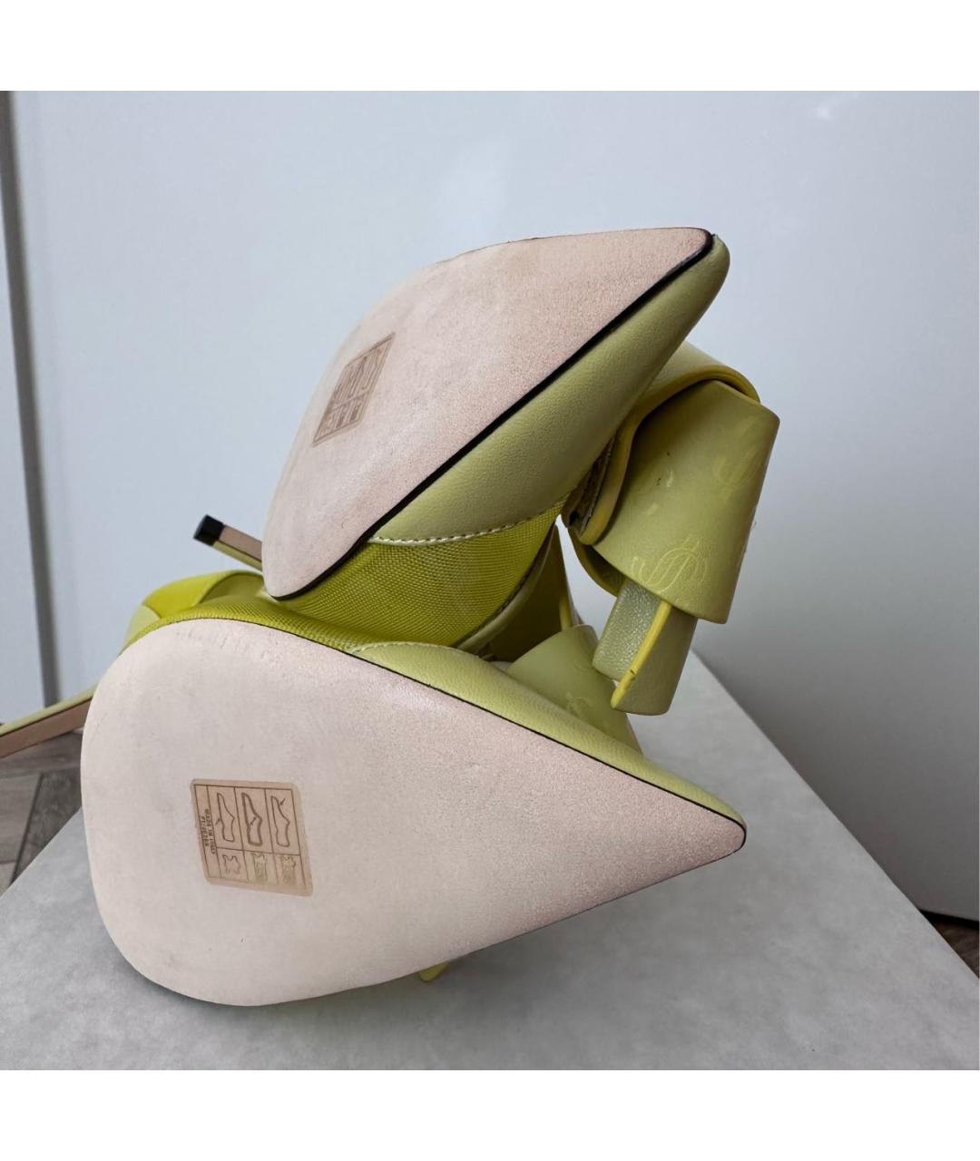 JIMMY CHOO Желтые туфли, фото 7