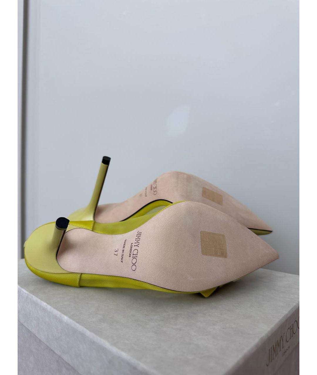 JIMMY CHOO Желтые туфли, фото 6