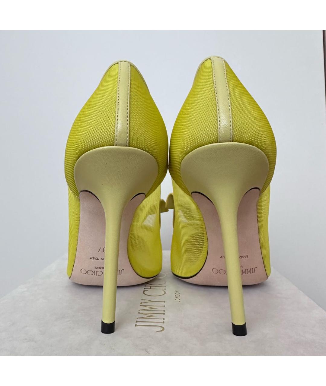 JIMMY CHOO Желтые туфли, фото 4