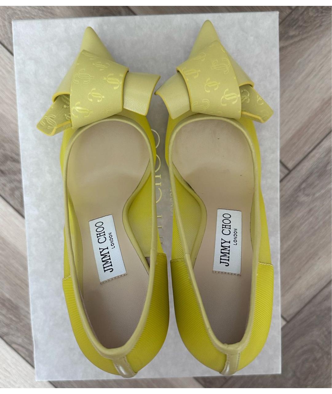 JIMMY CHOO Желтые туфли, фото 3