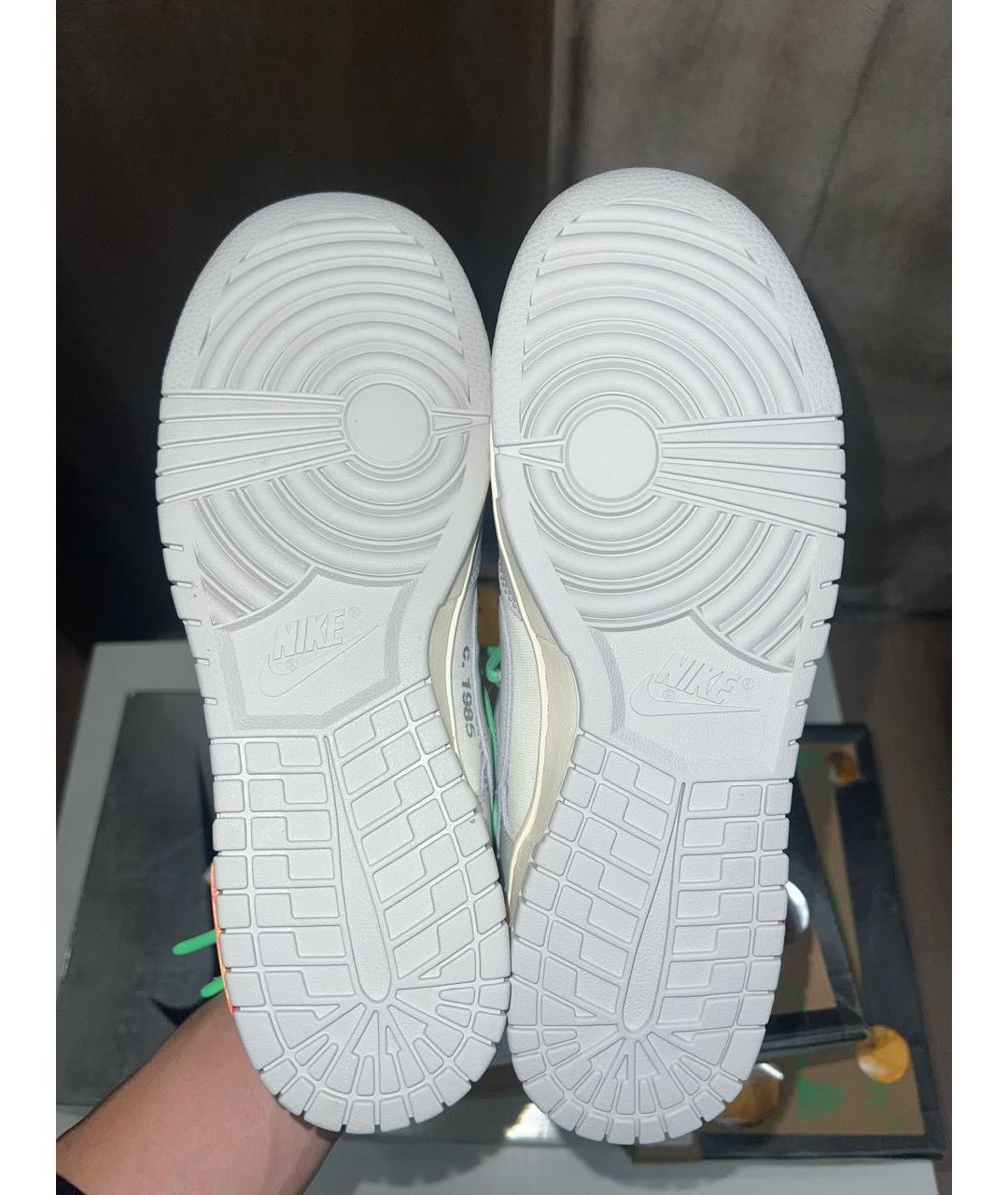 NIKE X OFF-WHITE Серые низкие кроссовки / кеды, фото 5