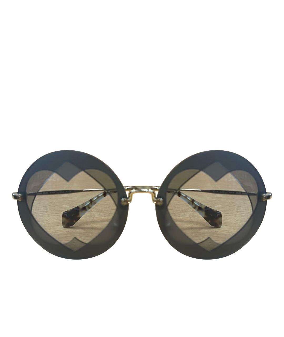 MIU MIU Металлические солнцезащитные очки, фото 1