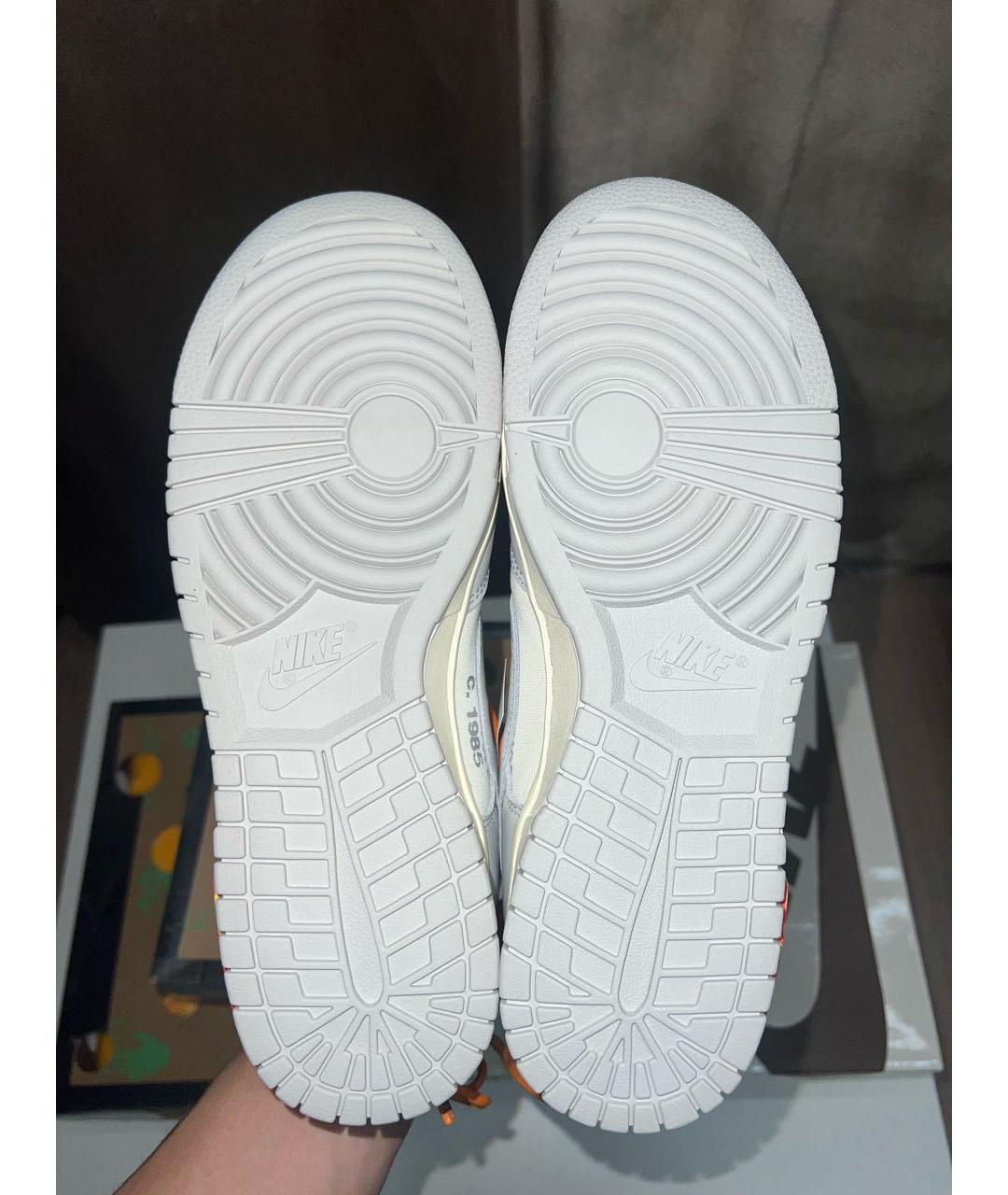 NIKE X OFF-WHITE Серые низкие кроссовки / кеды, фото 5