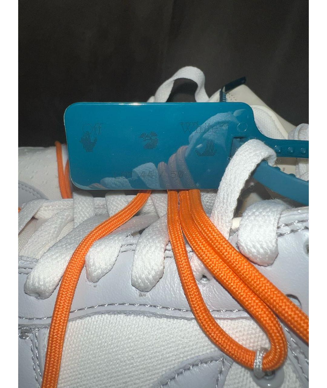 NIKE X OFF-WHITE Серые низкие кроссовки / кеды, фото 3