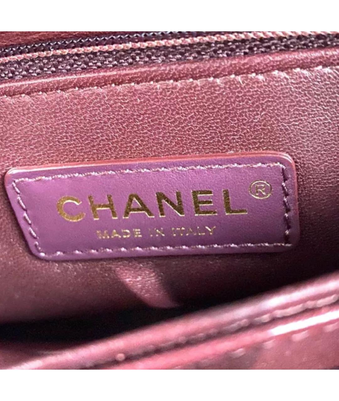 CHANEL Черная кожаная сумка с короткими ручками, фото 5