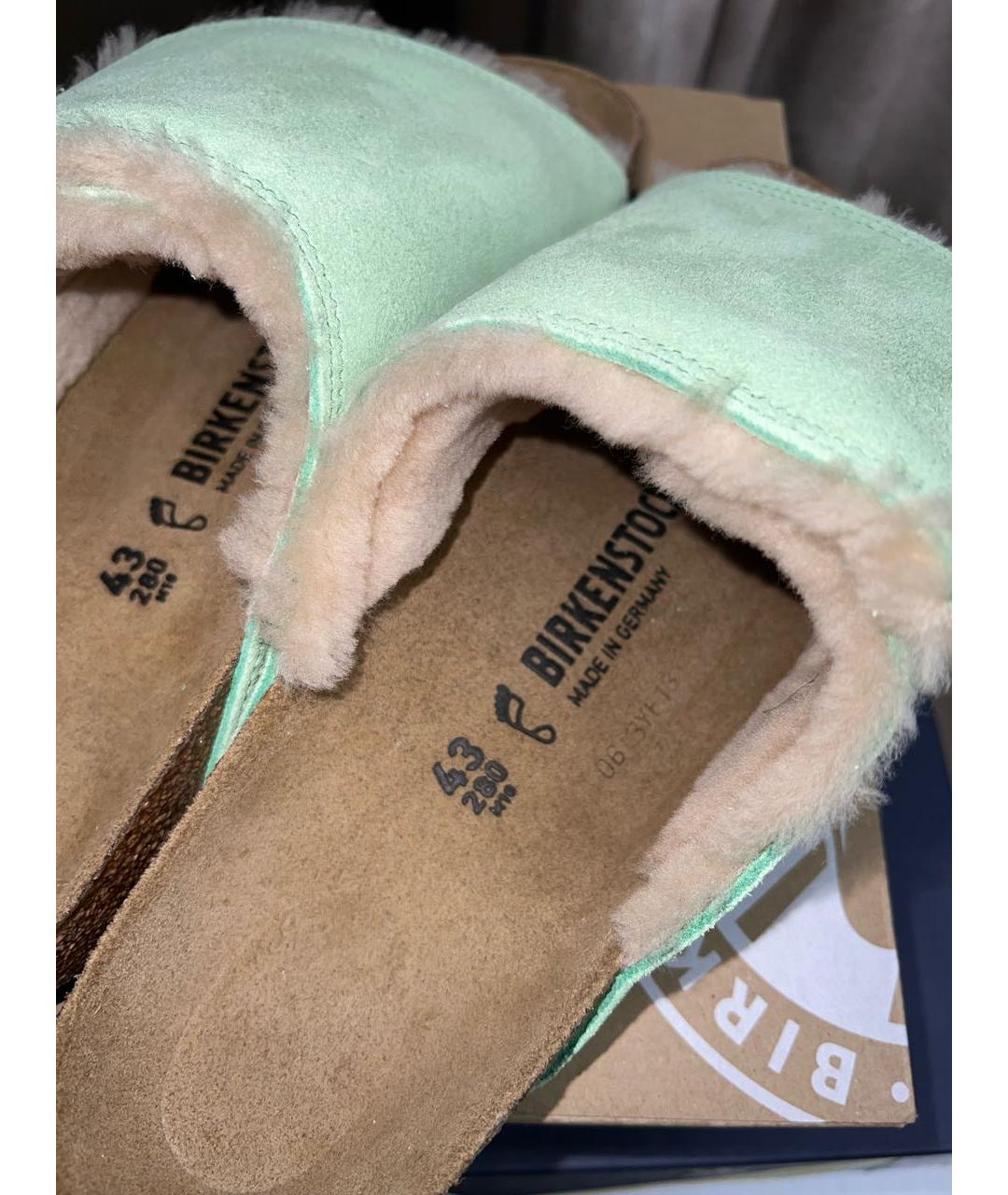 BIRKENSTOCK Зеленые шлепанцы, фото 3