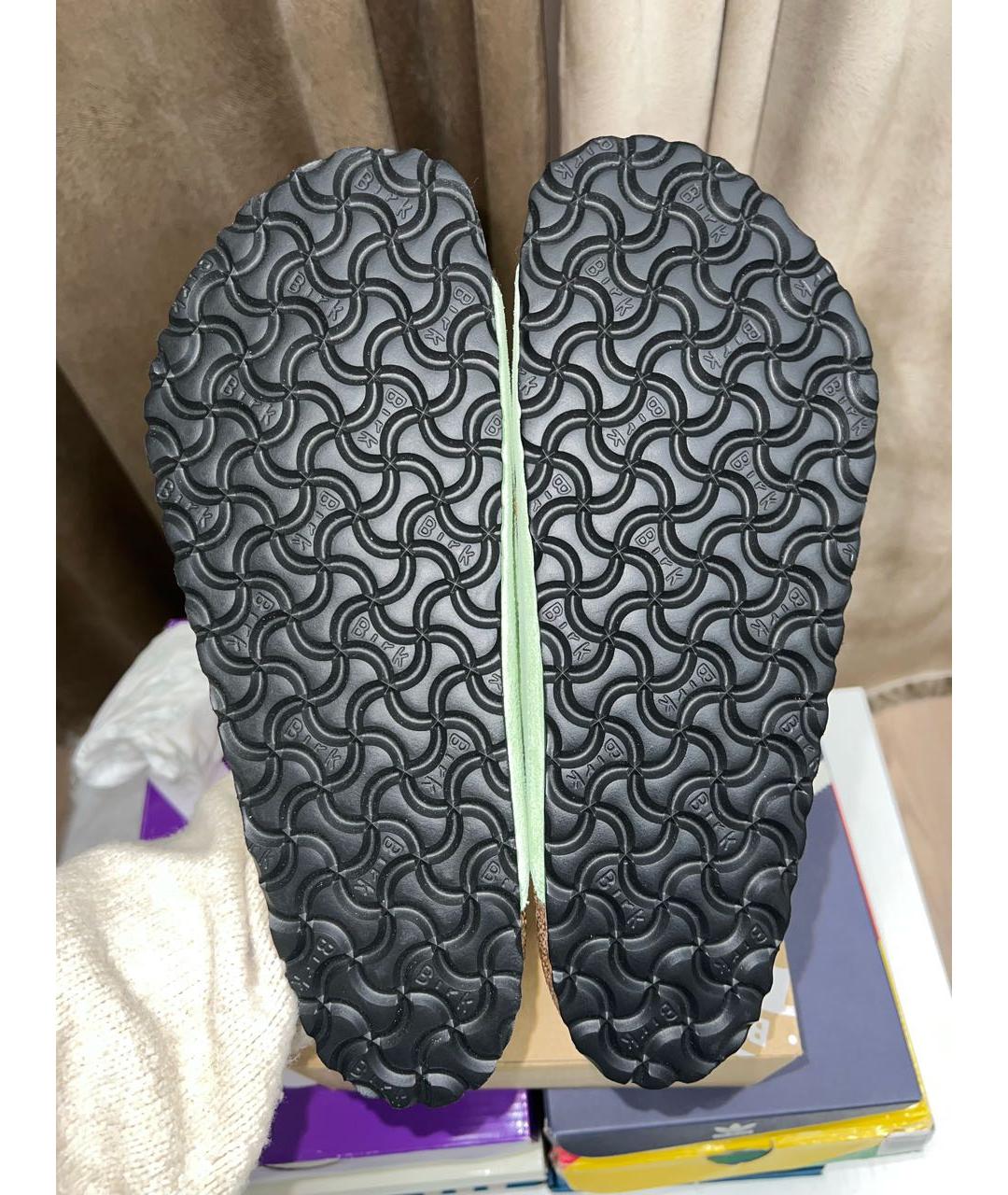BIRKENSTOCK Зеленые шлепанцы, фото 6