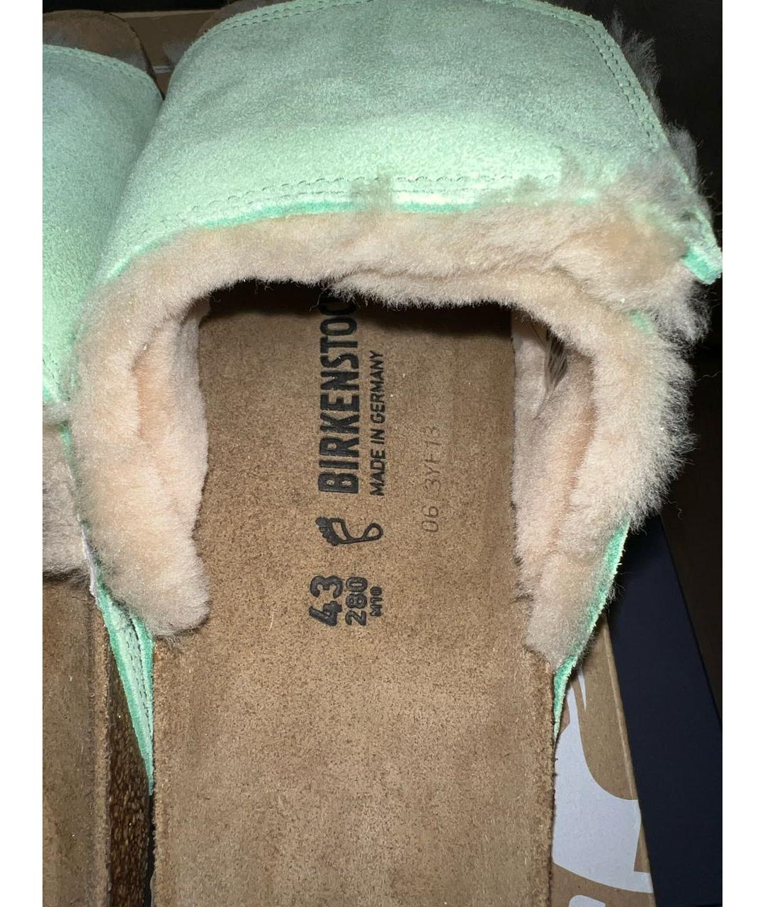 BIRKENSTOCK Зеленые шлепанцы, фото 4