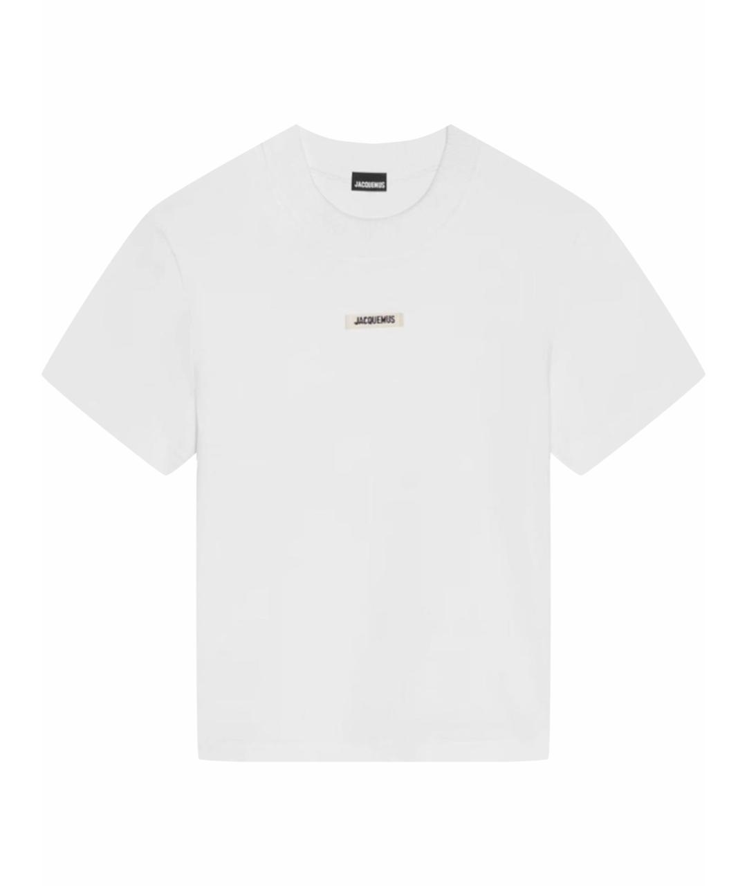 JACQUEMUS Белая хлопковая футболка, фото 1