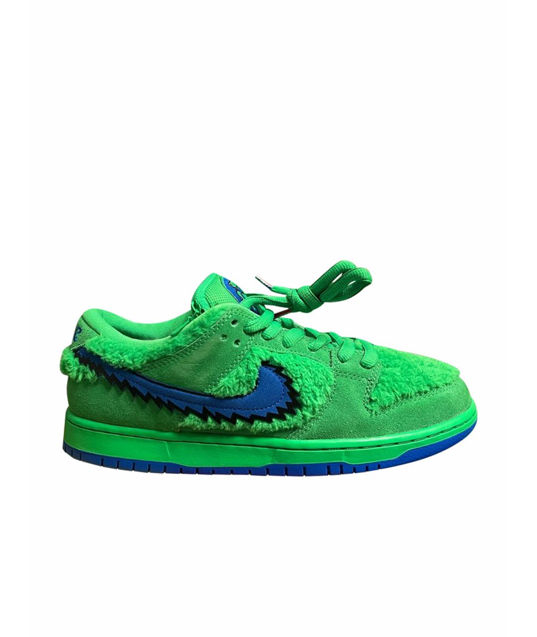 NIKE Зеленые низкие кроссовки / кеды, фото 1