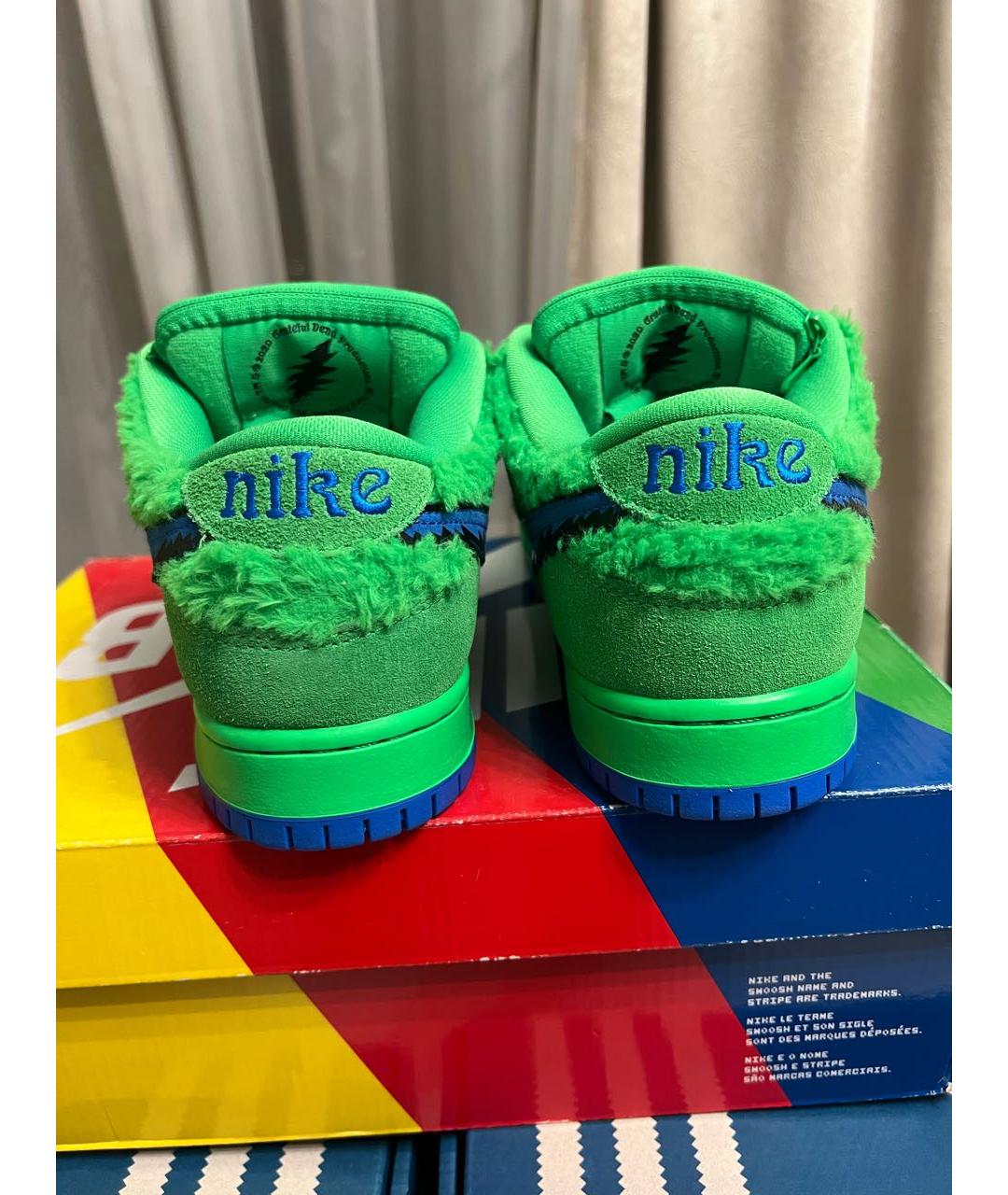 NIKE Зеленые низкие кроссовки / кеды, фото 3